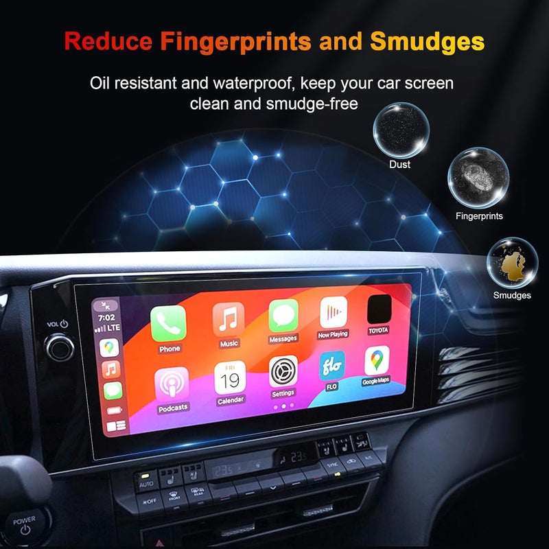 BSTW for 2025 Camry Screen Protector 12.3-In for 2025 2026 Toyota Camry XLE XSE 12.3" Touchscreen for 2025 Toyota Camry 9th Gen Hybrid EV Accessories Tempered Glass Protective Film - Image 3